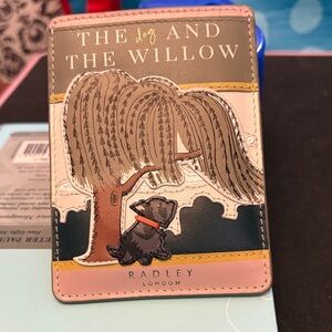RADLEY LONDON Dog and Willow Card Holder - Pink and Gray